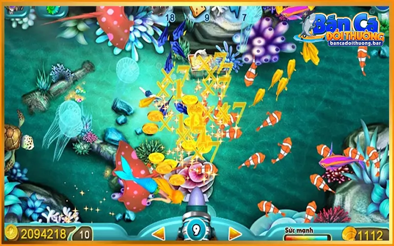Giao diện thực tế của game bắn cá free phổ biến