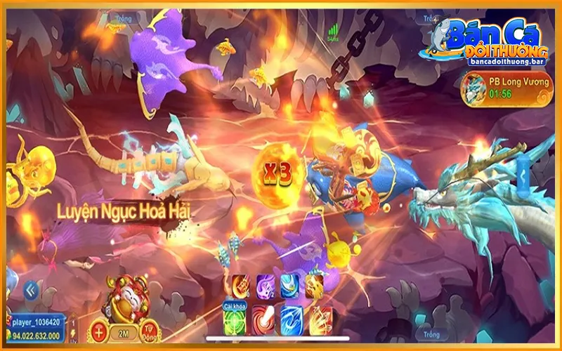 Các loại vũ khí và kỹ năng hỗ trợ trong game bắn cá đổi thưởng