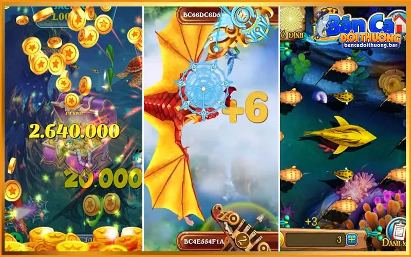 Giao diện bắn cá online với boss xuất hiện giữa trận